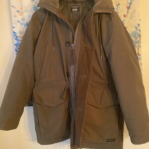 Abercrombie & Fitch Olive Military Parka